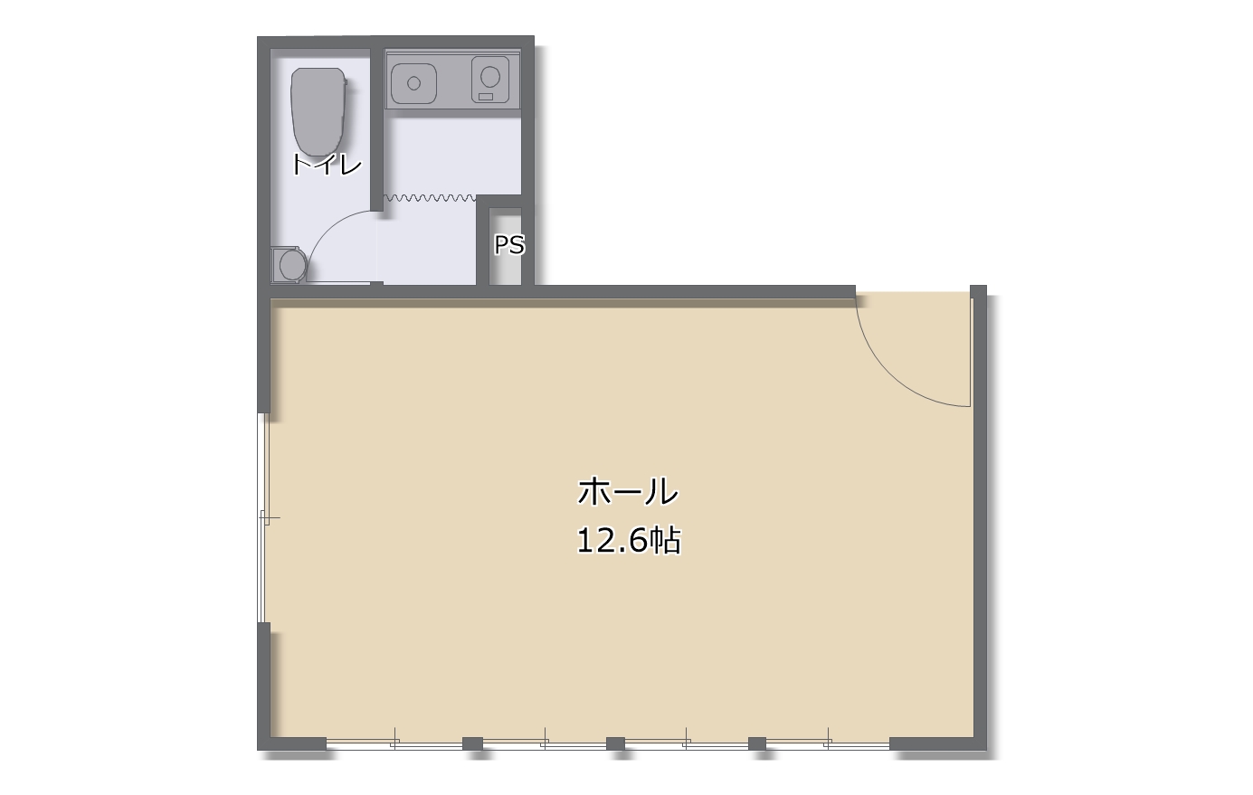 賃貸オフィス間取り図