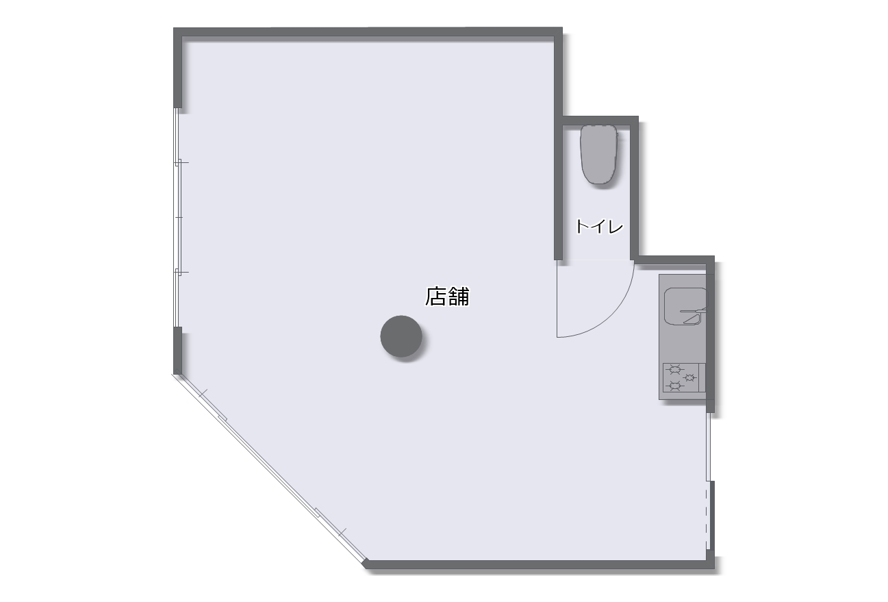 賃貸オフィス間取り図